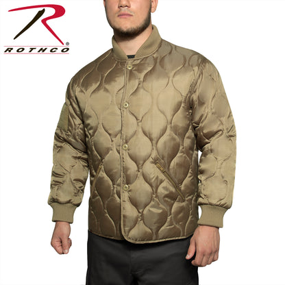 Rothco Quilted Woobie Jacket in Coyote Brown, Size Small