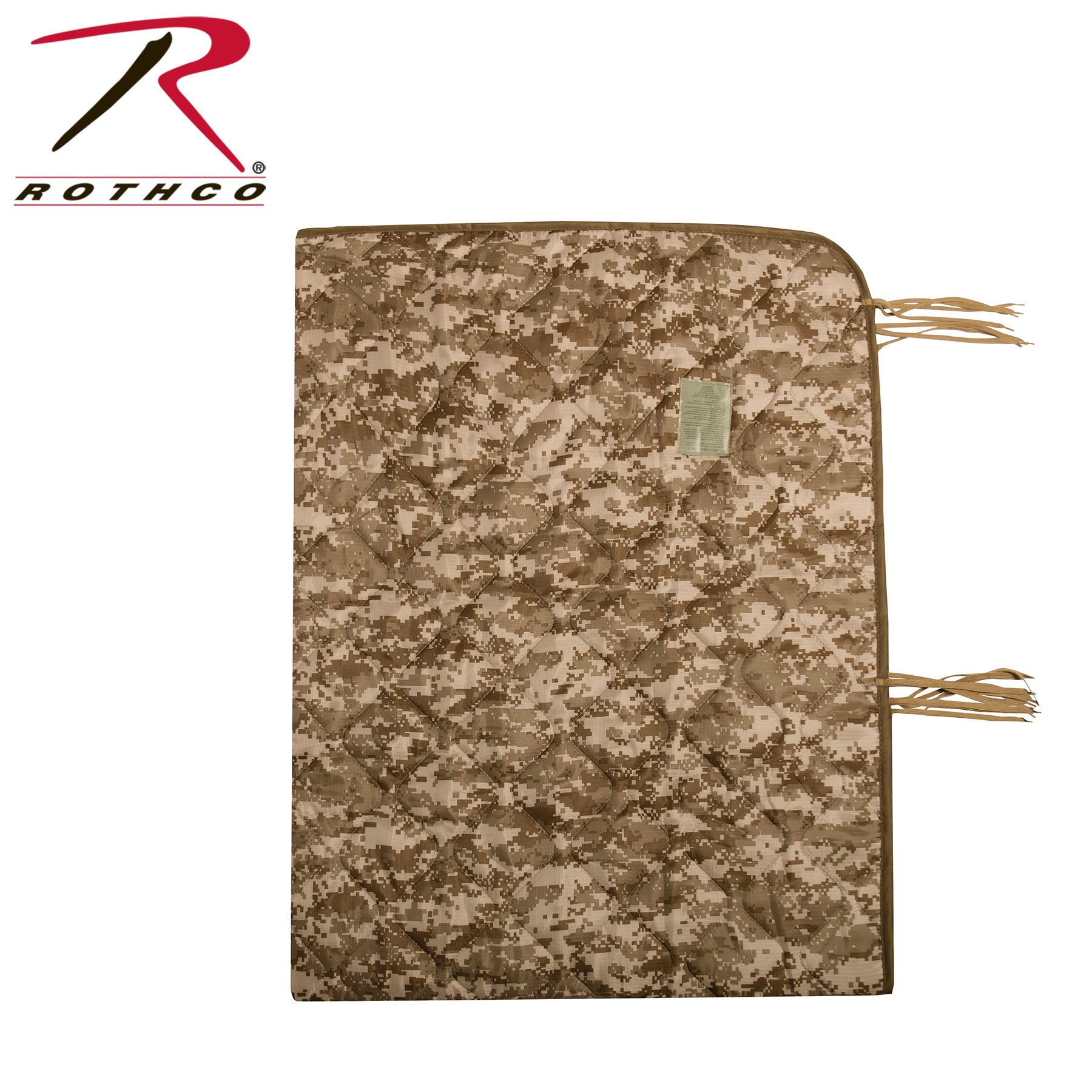 Rothco G.I. Type Camo Poncho Liner Desert Digital Camo - Versatile Cold Weather Insulation Blanket