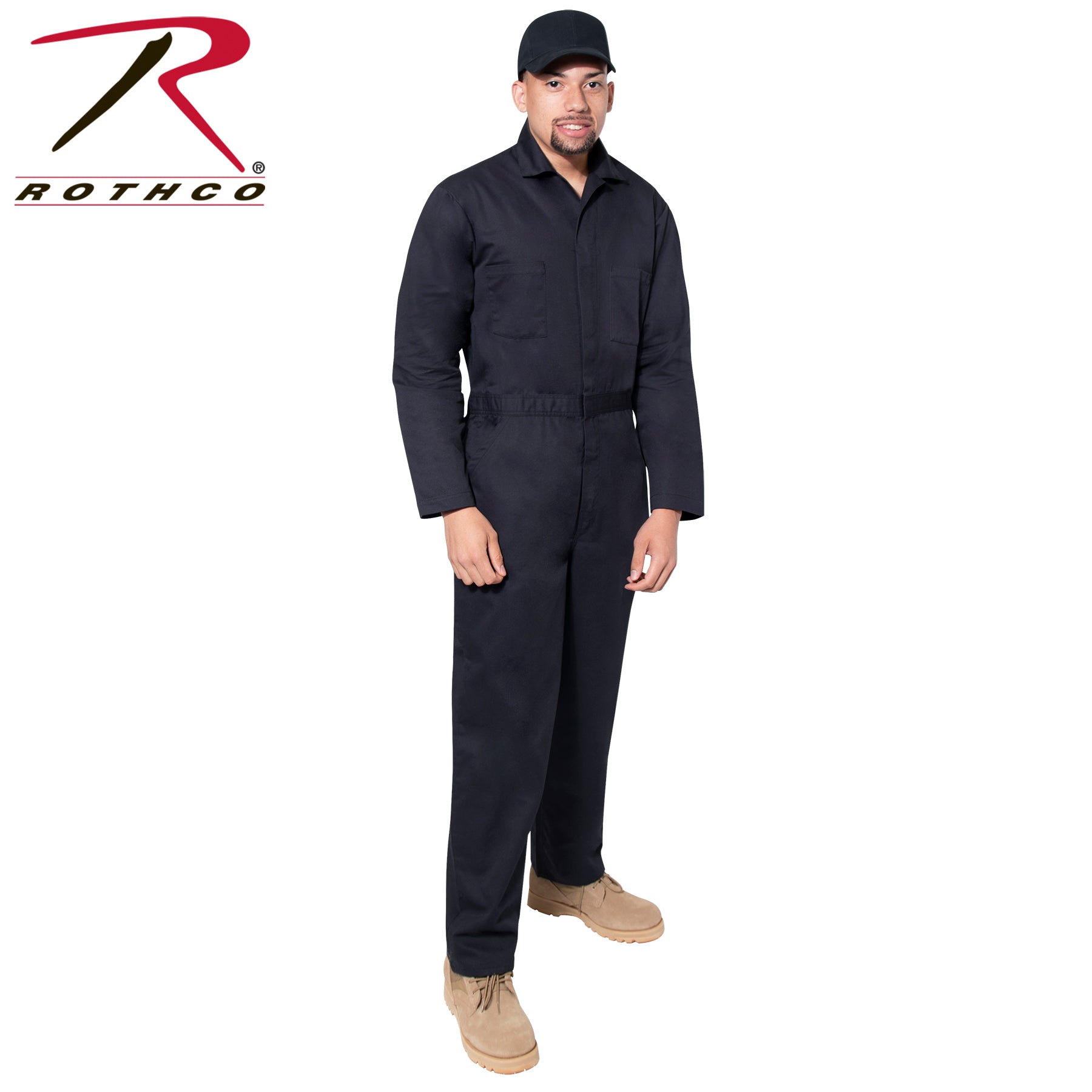 Rothco Workwear Coverall in Midnight Navy Blue, Size M - Durable and Professional Workwear