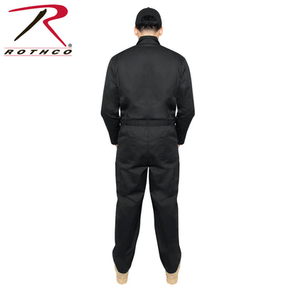 Rothco Workwear Coverall Black Size Large – Durable Lightweight Workwear for Professionals