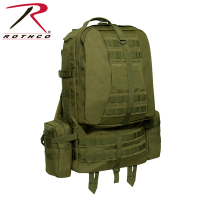 Rothco Global Assault Pack Olive Drab – Tactical Military Backpack with 18 MOLLE Rows and 25-Inch Capacity