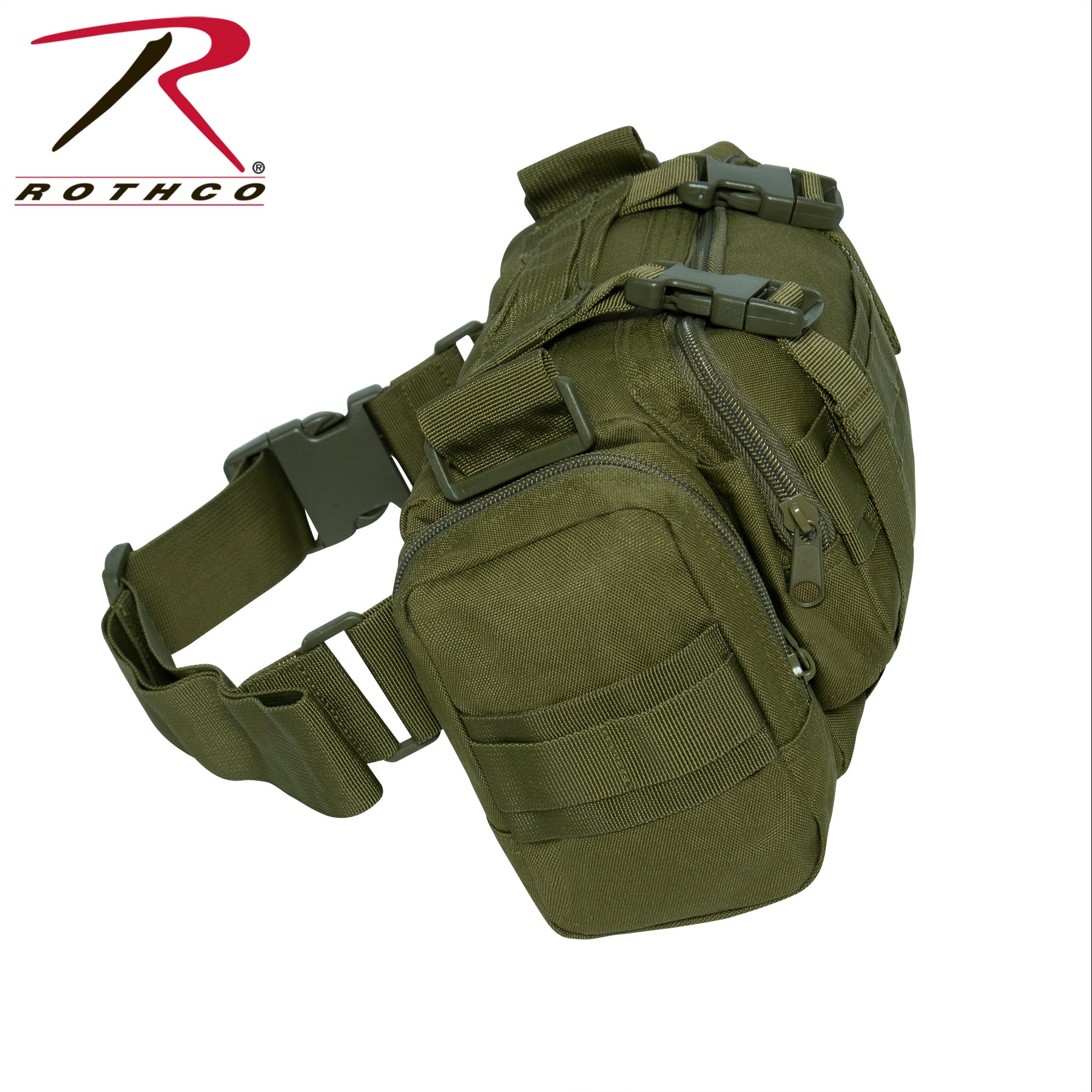 Rothco Tactical Convertipack Olive Drab – Versatile 14-Inch Shoulder and Waist Pack