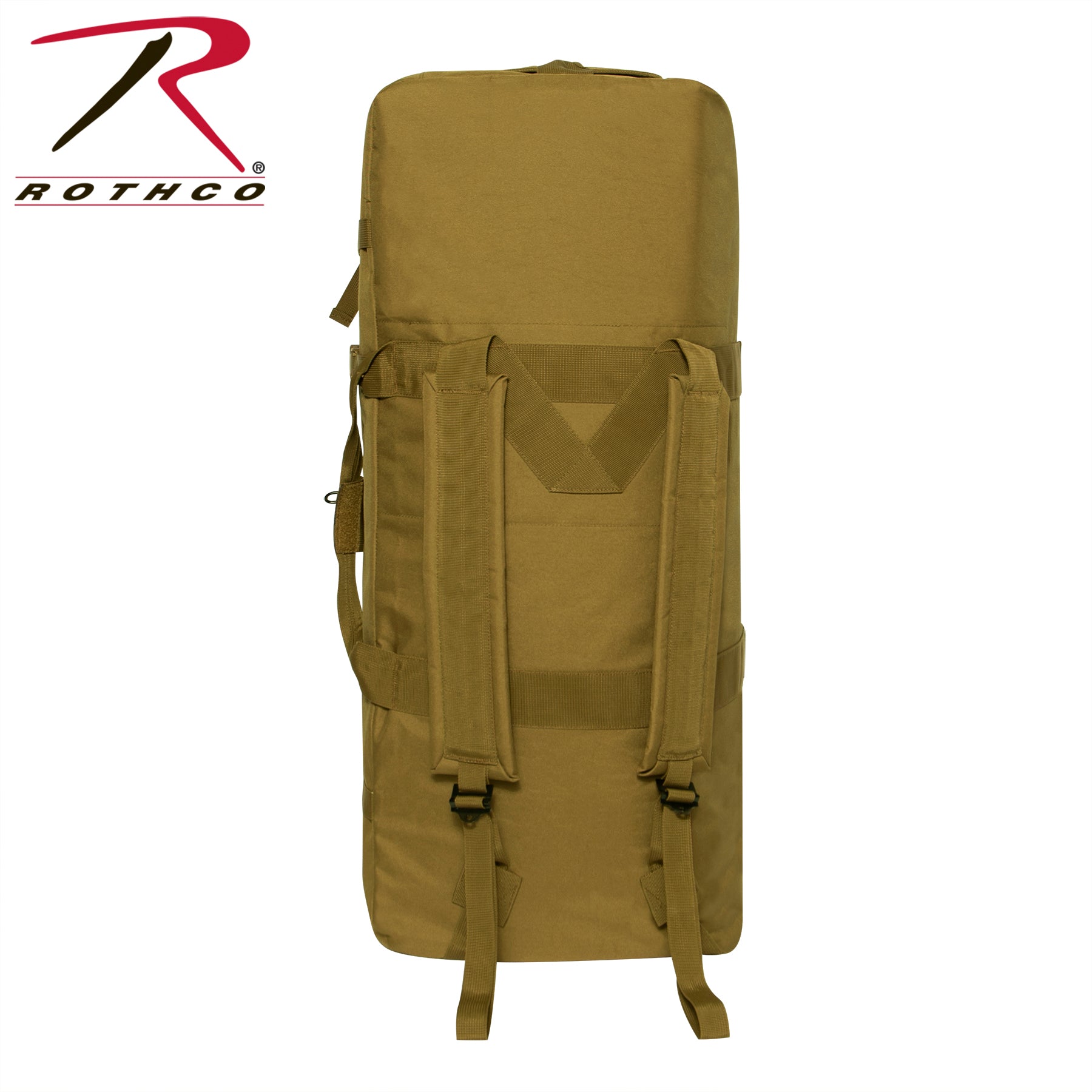 Rothco Enhanced Duffle Bag in Coyote Brown – 76L Capacity Tactical Gear Storage