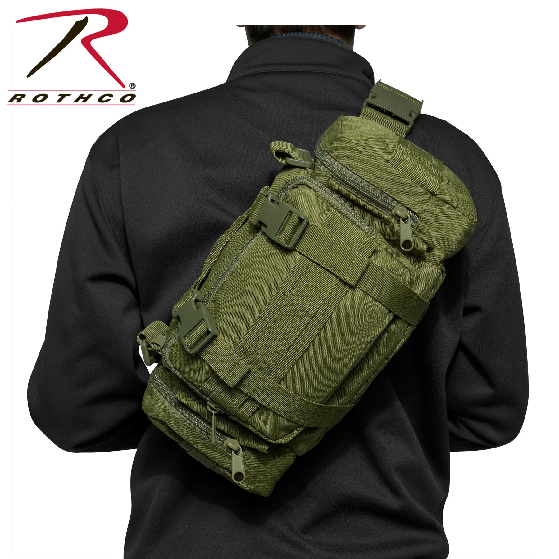 Rothco Tactical Convertipack Olive Drab – Versatile 14-Inch Shoulder and Waist Pack