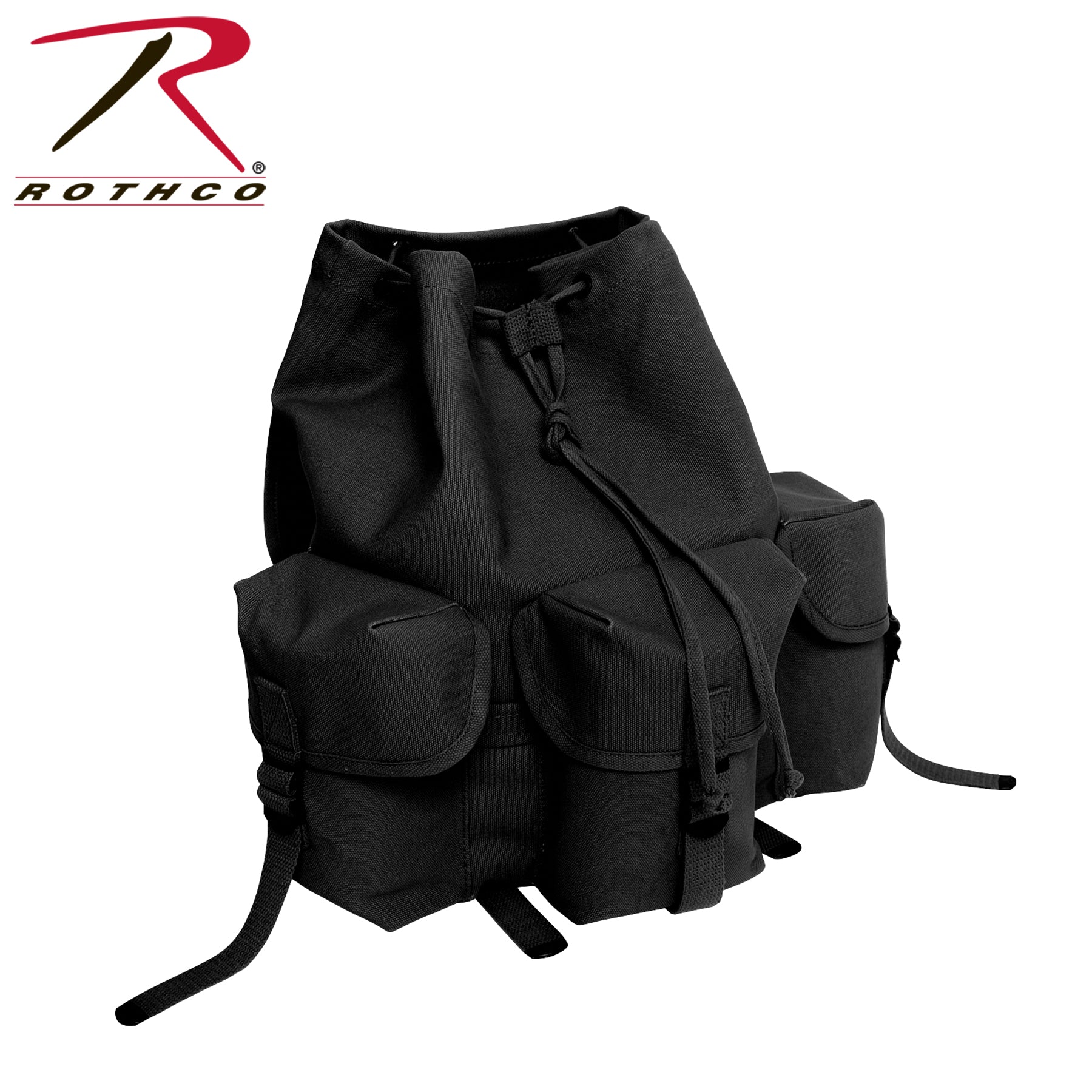 Rothco Heavyweight Mini Alice Pack Black - 20L Tactical Canvas Backpack