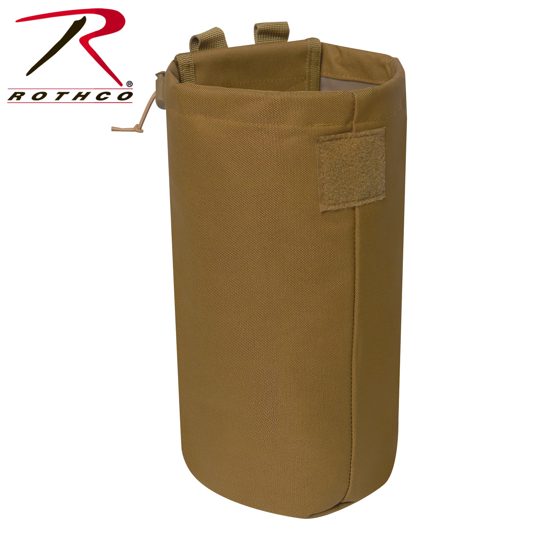 Rothco XL Roll-Up Utility Dump Pouch Coyote Brown – MOLLE Compatible Storage Solution