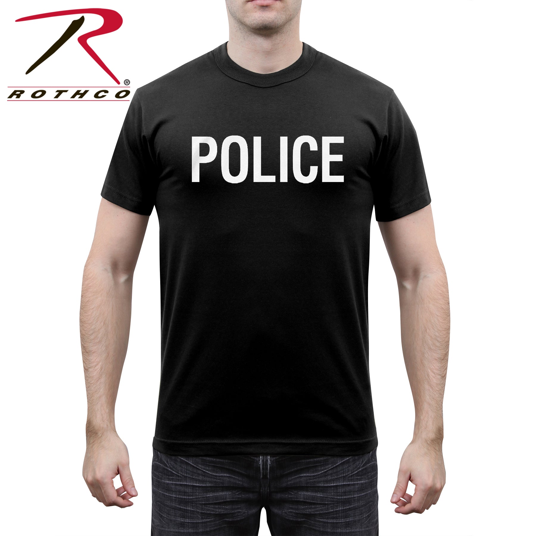 Rothco 2-Sided Police T-Shirt Size M – Durable Breathable Uniform Top for Law Enforcement