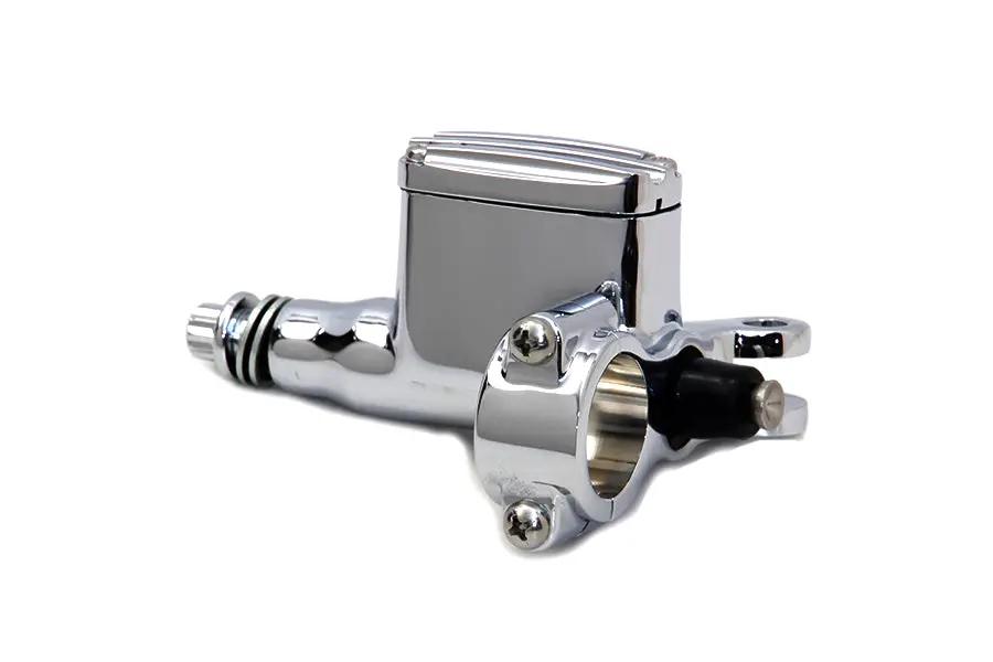 V-Twin Handlebar Master Cylinder Chrome for 9/16 inch Single Disc Use (Part #62330M) by V-Twin