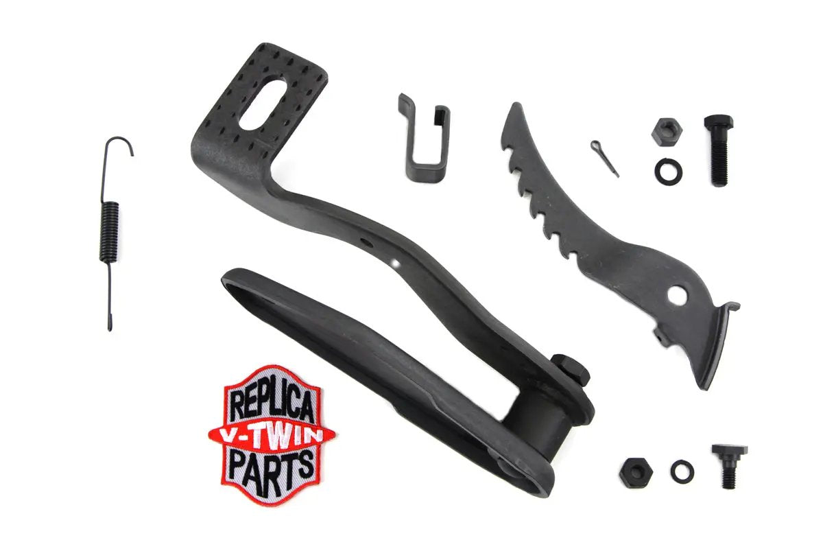 V-Twin Parkerized Brake Pedal and Plate Kit for Harley Davidson EL Models by V-Twin