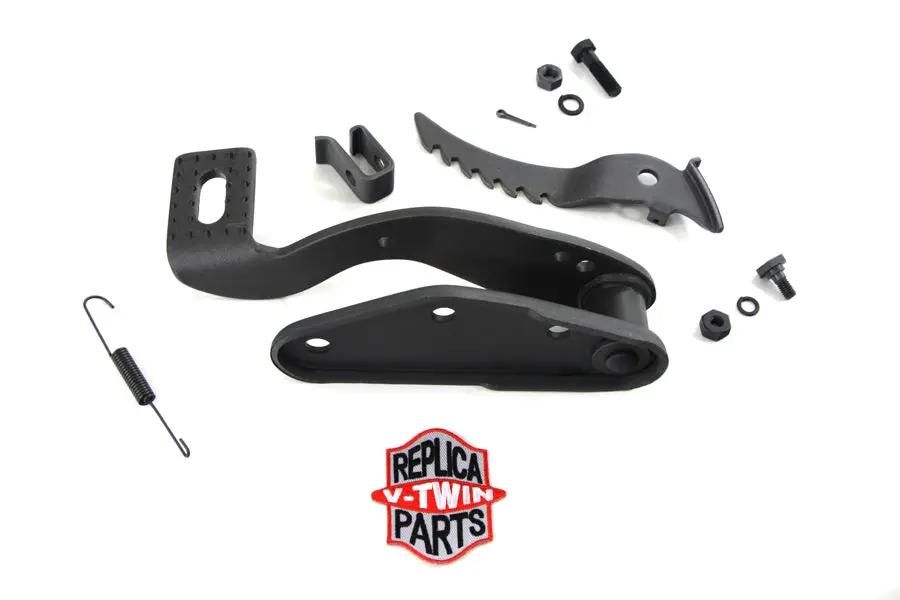 V-Twin Parkerized Brake Pedal and Plate Kit for Harley Davidson EL Models by V-Twin