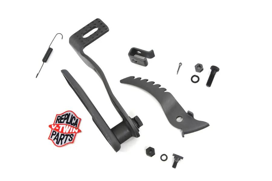 V-Twin Parkerized Brake Pedal and Plate Kit for Harley Davidson EL Models by V-Twin