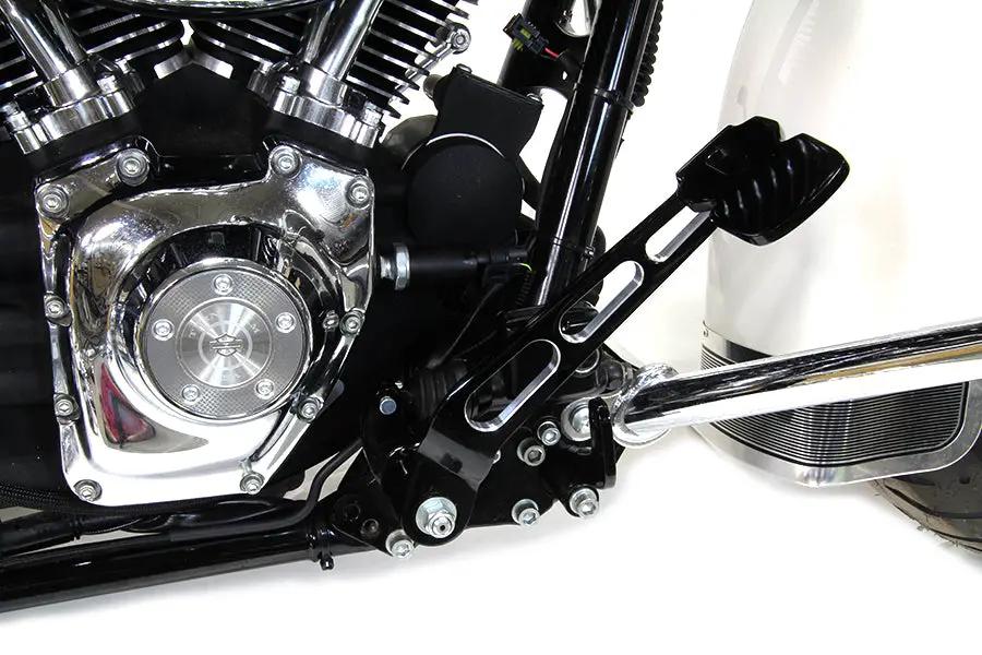 V-Twin Black Contrast Cut Brake Pedal for Harley Davidson FLT (Part No. 23-0061) by V-Twin