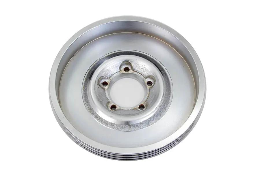V-Twin Finned Chrome Front Brake Drum for Harley Davidson FL Models by V-Twin
