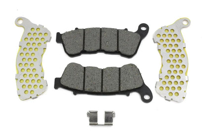 Duro Zinc Kevlar Front Brake Pad Set for Harley Davidson XL Models by Duro