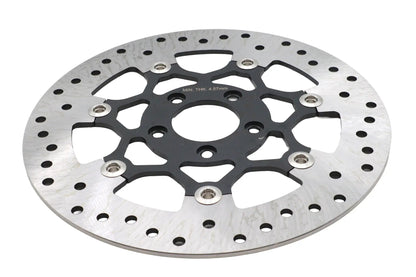 V-Twin Floating Stainless Steel & Black 11.8 inch Front Brake Disc for Harley Davidson XL and FLST by V-Twin