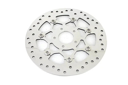 V-Twin 78524P Floating Stainless Steel Mirror Polished 11.8 inch Front Brake Disc for Harley Davidson XL and FLST by V-Twin