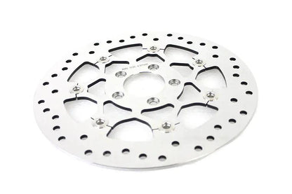 V-Twin 78524P Floating Stainless Steel Mirror Polished 11.8 inch Front Brake Disc for Harley Davidson XL and FLST by V-Twin