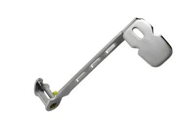 Edart Chrome Extended Brake Pedal for Harley Davidson FLHT - Part 35-0146S by Edart