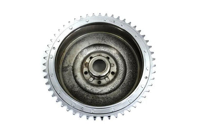 V-Twin Cast Rear Mechanical Brake Drum Chrome for Harley Davidson EL Models by V-Twin