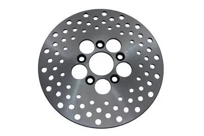 Edelbrock R47004 10 Inch Drilled Front or Rear Brake Disc for Harley Davidson FLH and FX Models by Edelbrock