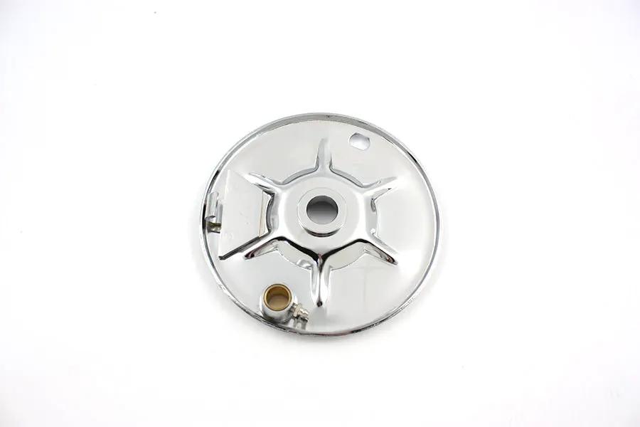 Edart 74541 Rear Brake Backing Plate Chrome for Harley Davidson EL & FL (1936-1945) by Edart