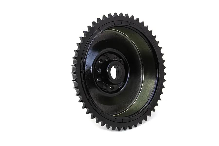 V-Twin Rear Hydraulic Brake Drum Black for Harley Davidson FL Models - Part 19139B by V-Twin