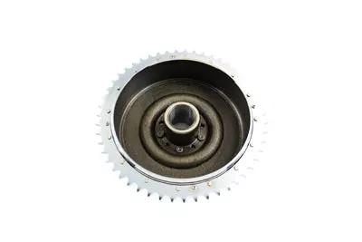 V-Twin Rear Hydraulic Brake Drum Chrome – Fits Harley Davidson FL and FX Models by V-Twin