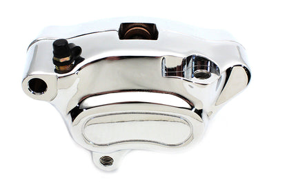 Edart Chrome Front 4 Piston Left Side Caliper for Harley Davidson FXST & FLST Models - Part 84411