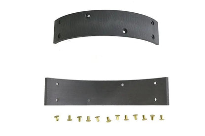Duro Rear Brake Shoe Linings with Rivets for Harley Davidson UL (1938-1947) by Duro