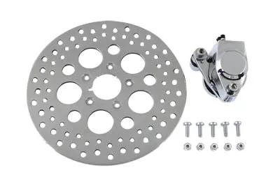 V-Twin Chrome Front Left Side Caliper and 11-1/2 inch Disc Kit for Harley Davidson FXST by V-Twin