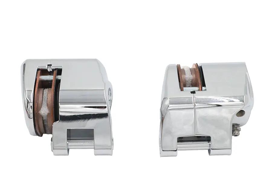 Duro Chrome 1-Piston Front Brake Caliper Set for Harley Davidson XL & FX Models by Duro
