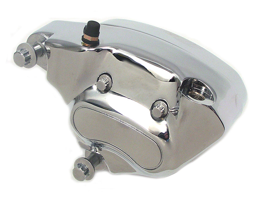Edart Chrome Front 4 Piston Left Side Caliper for Harley Davidson XL (Part #46467)