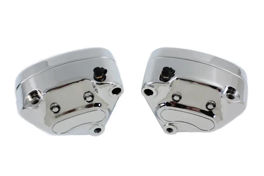 Edart Chrome Front 4 Piston Caliper Set for Harley Davidson FLT (2000-2007) by Edart