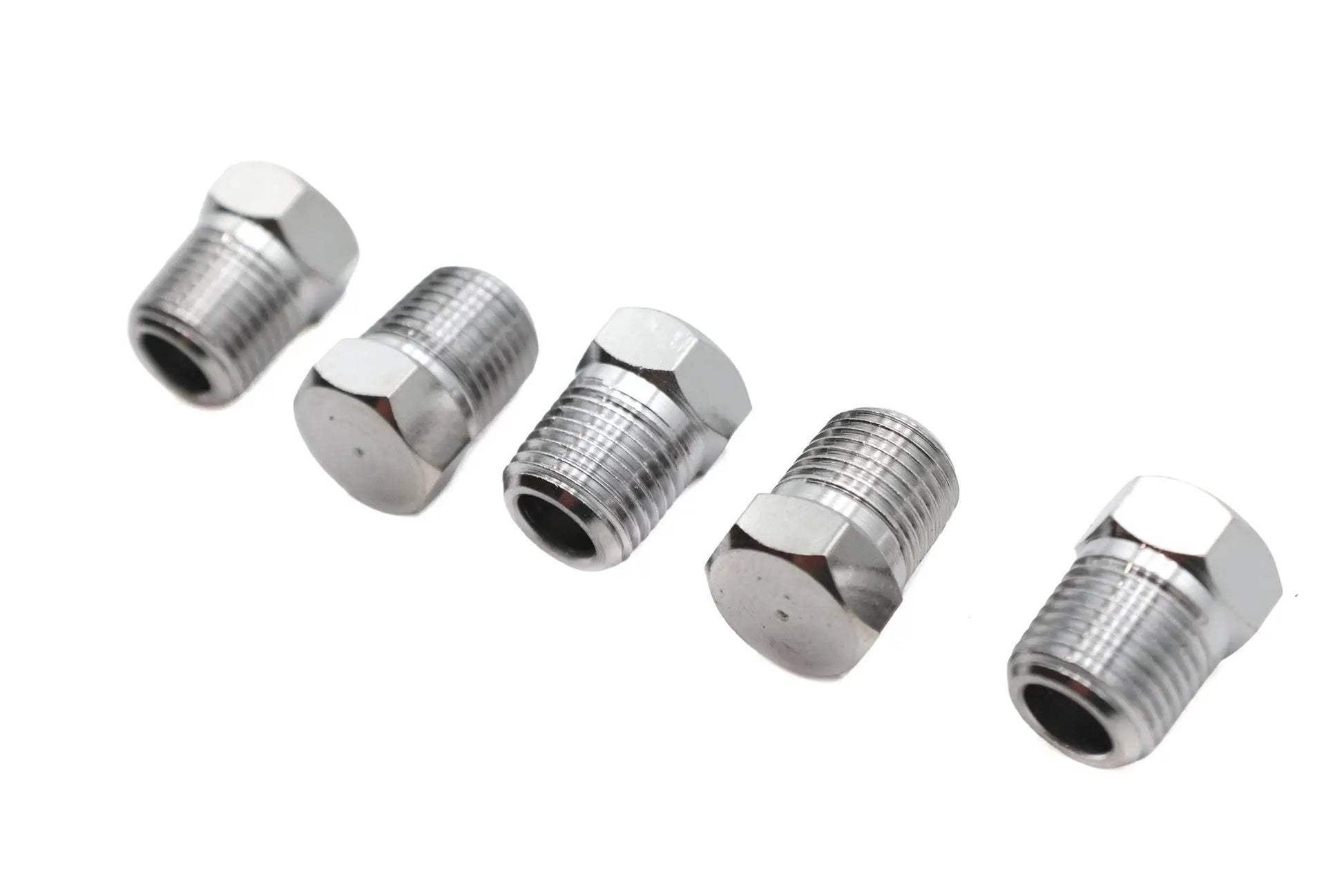 Edart Chrome Brake Line Tee Plug - 3/8 inch -24 Thread for Brake Line Fittings by Edart