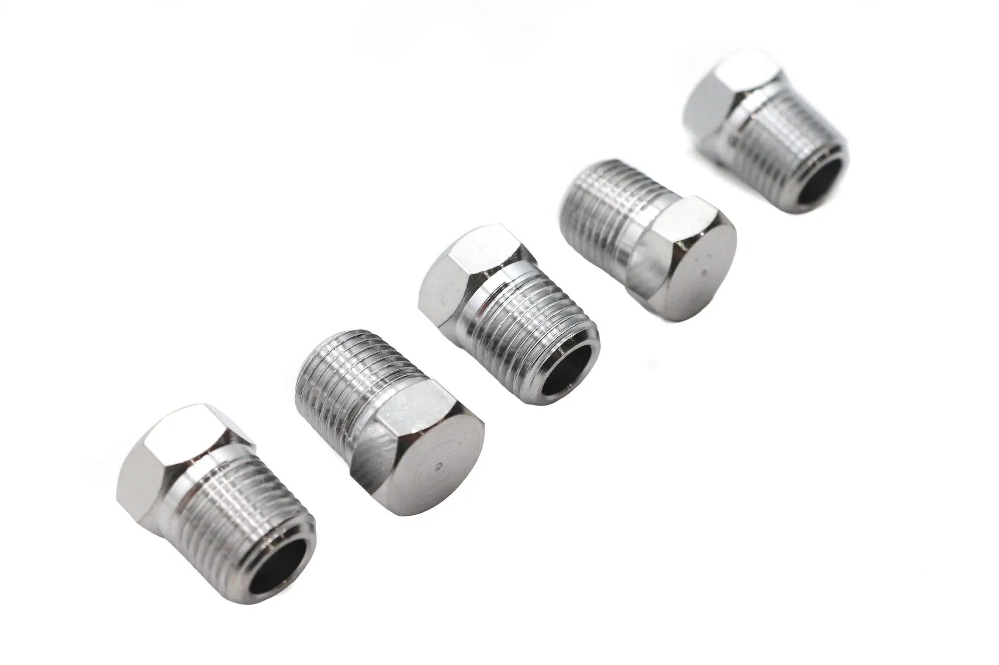 Edart Chrome Brake Line Tee Plug - 3/8 inch -24 Thread for Brake Line Fittings by Edart