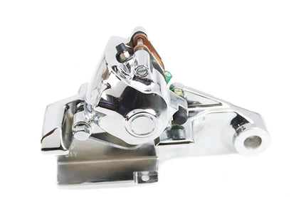 Edart Chrome Rear Caliper with Bracket for Harley Davidson XL 2004 - 3/4 Inch Axle Compatibility by Edart