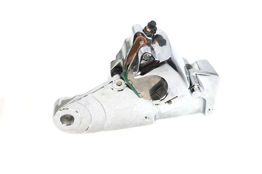 Edart Chrome Rear Caliper with Bracket for Harley Davidson XL 2004 - 3/4 Inch Axle Compatibility by Edart