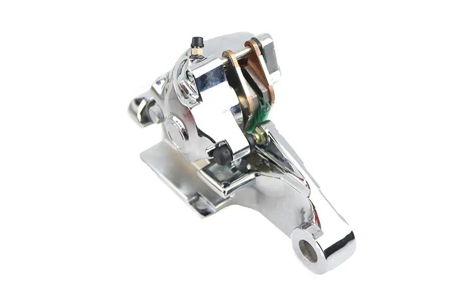 Edart Chrome Rear Caliper with Bracket for Harley Davidson XL 2004 - 3/4 Inch Axle Compatibility by Edart