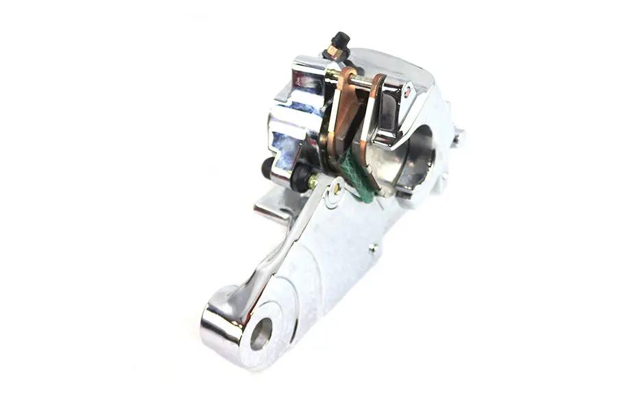 Edart Chrome Rear Caliper with Bracket for Harley Davidson XL 2004 - 3/4 Inch Axle Compatibility by Edart