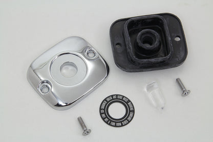 Edart Front Master Cylinder Cover Smooth Chrome for Harley Davidson FLT and FXST