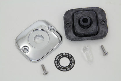 Edart Front Master Cylinder Cover Smooth Chrome for Harley Davidson FLT and FXST