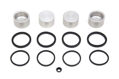 Edart Front Caliper Piston Kit with Seals for Harley Davidson FLT and FXST Models