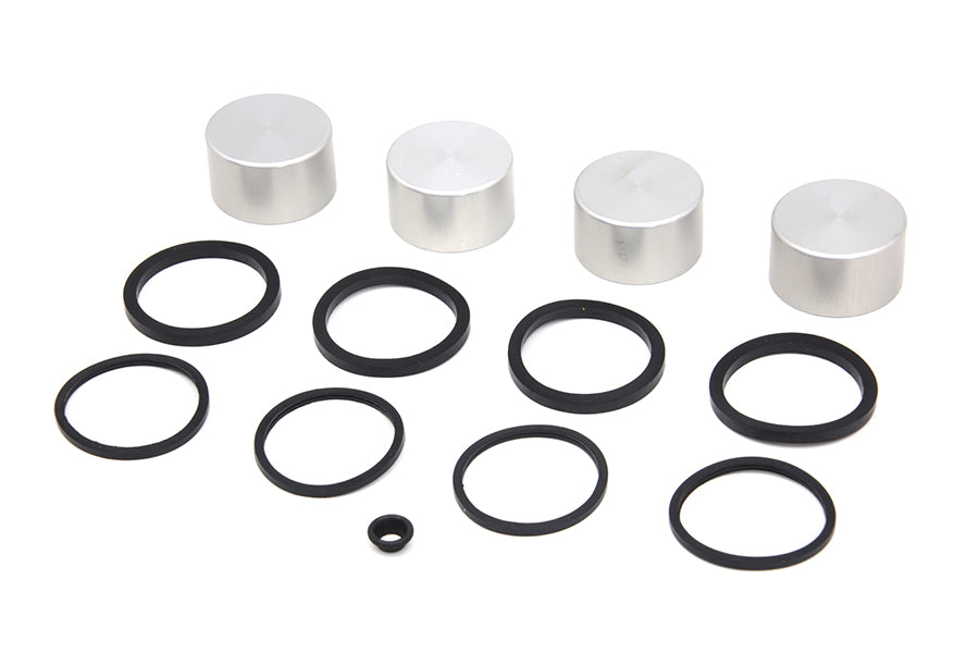 Edart Front Caliper Piston Kit with Seals for Harley Davidson FLT and FXST Models