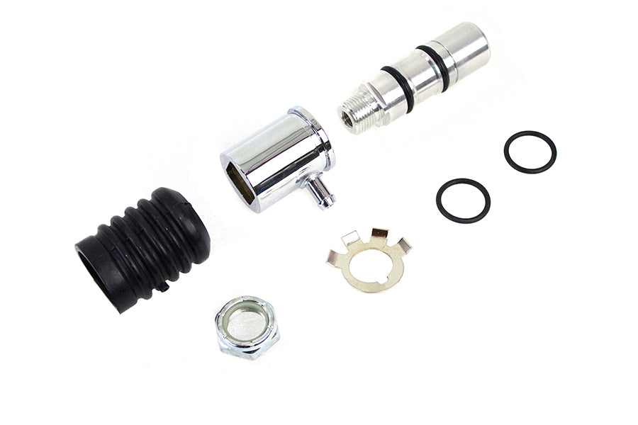 V-Twin Rear Remote Mount Master Cylinder Polished for Harley Davidson FLST (1987-1996)