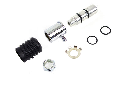 V-Twin Rear Remote Mount Master Cylinder Polished for Harley Davidson FLST (1987-1996)