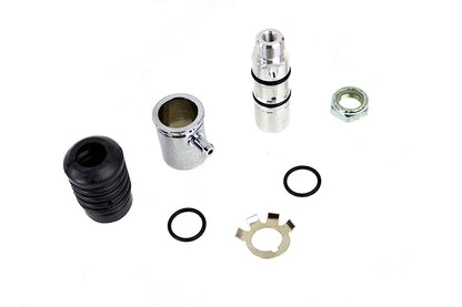 V-Twin Rear Remote Mount Master Cylinder Polished for Harley Davidson FLST (1987-1996)