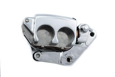 Edart Silver 2 Piston Front Brake Caliper Left Side for Harley Davidson XL (Part No. 82560)