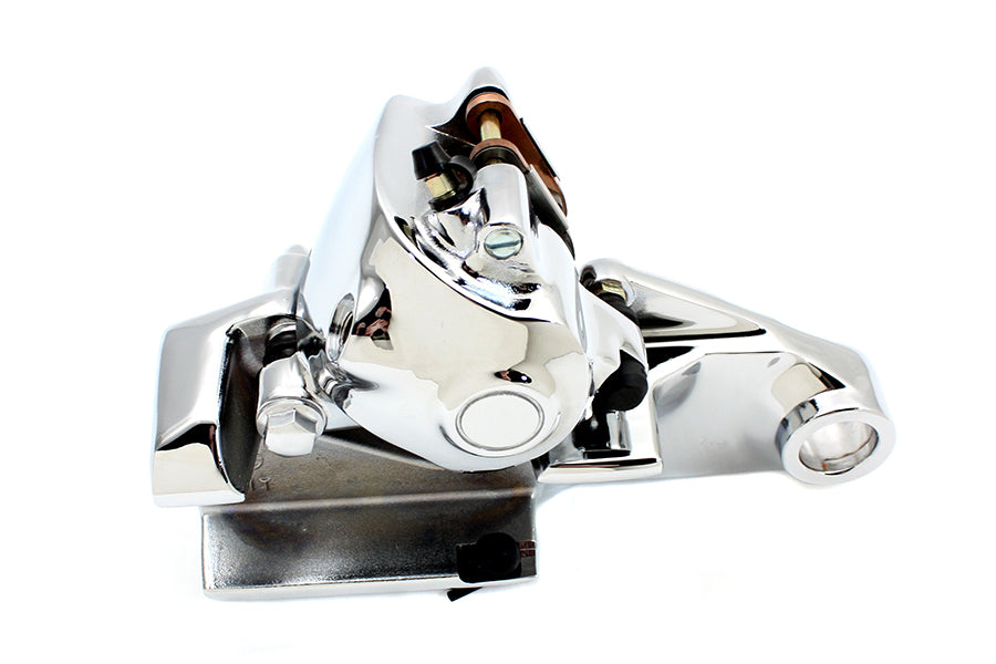 Edart Chrome Rear Brake Caliper with Bracket for Harley Davidson XL (2008-2010)