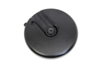 Edart Part 70323DB Front Brake Backing Plate Right Side in Black for Harley Davidson FL (1969-1971)