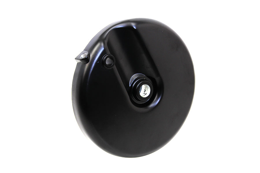 Edart Part 70323DB Front Brake Backing Plate Right Side in Black for Harley Davidson FL (1969-1971)